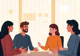 Illustration of people communicating effectively